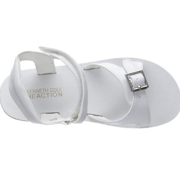 Kenneth Cole Reaction Girls Toddler Little Kid Age 4-5 Ankle Strap Sandal White - Picture 4 of 7
